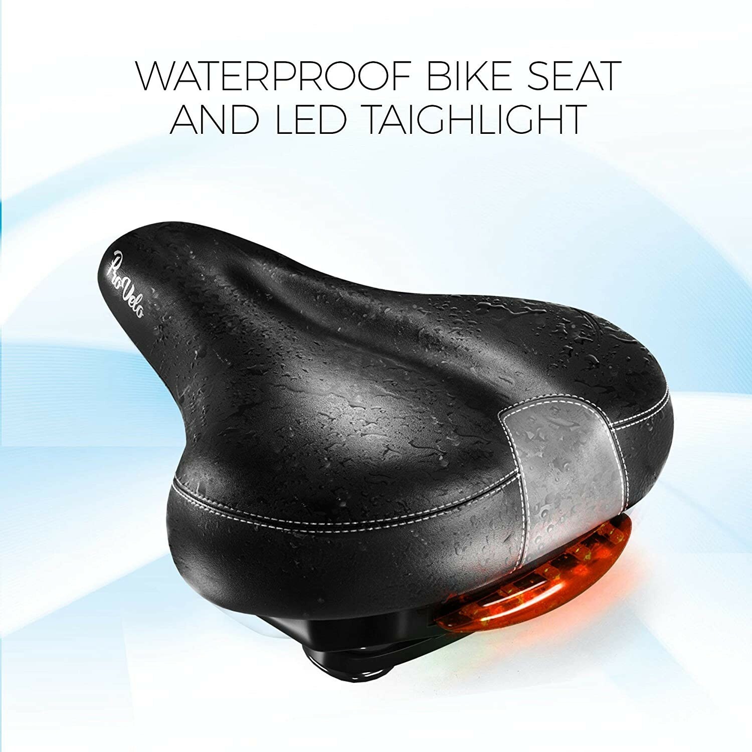 Comfort Bike Seat Men Women – Wide Soft Padded Bicycle Saddle Cushion Cruiser