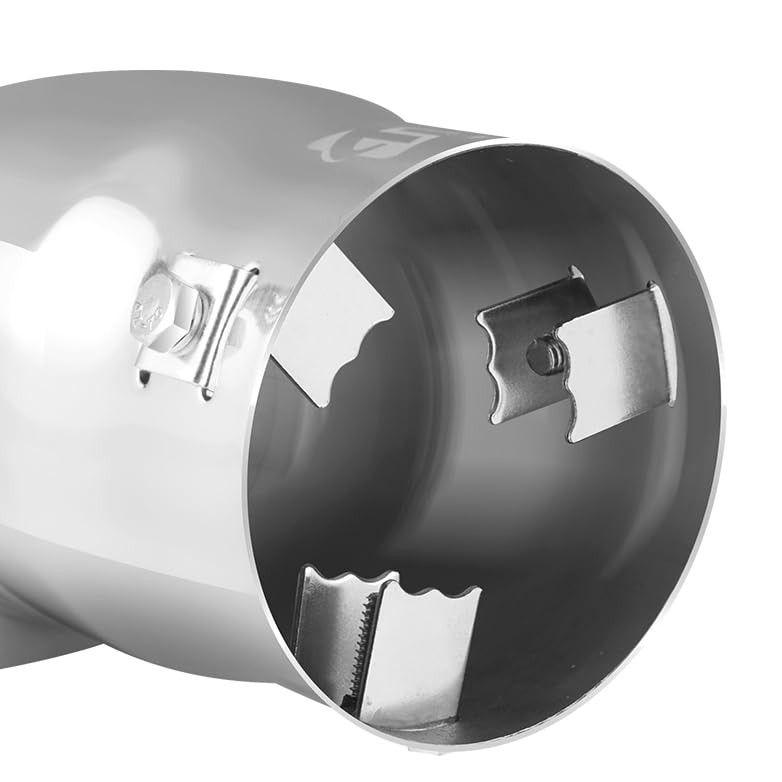 Exhaust Tip, 2.5-3 inch inlet adjustable,Fit 2.5»/2.75»/3» Outer Sliver