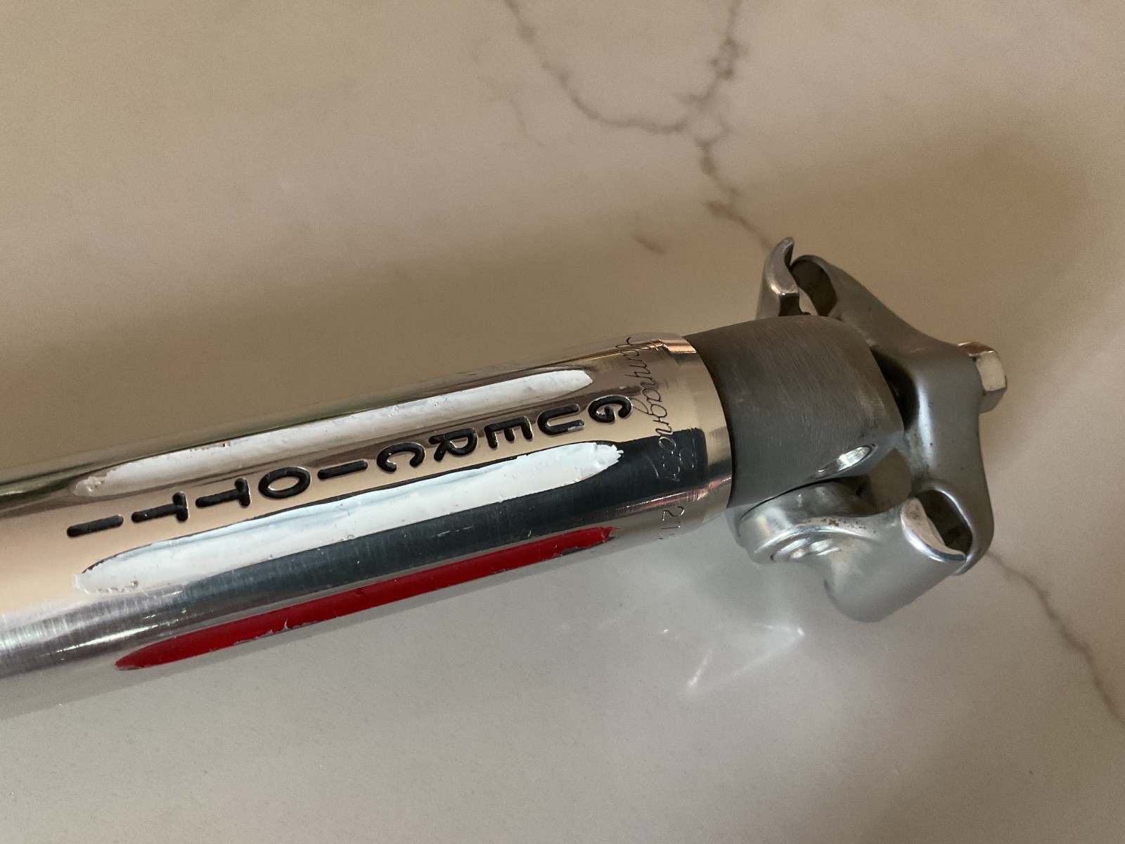 Campagnolo Record Fluted 2 Bolt Seatpost 1980s 27.2mm X 210mm Guerciotti Panto