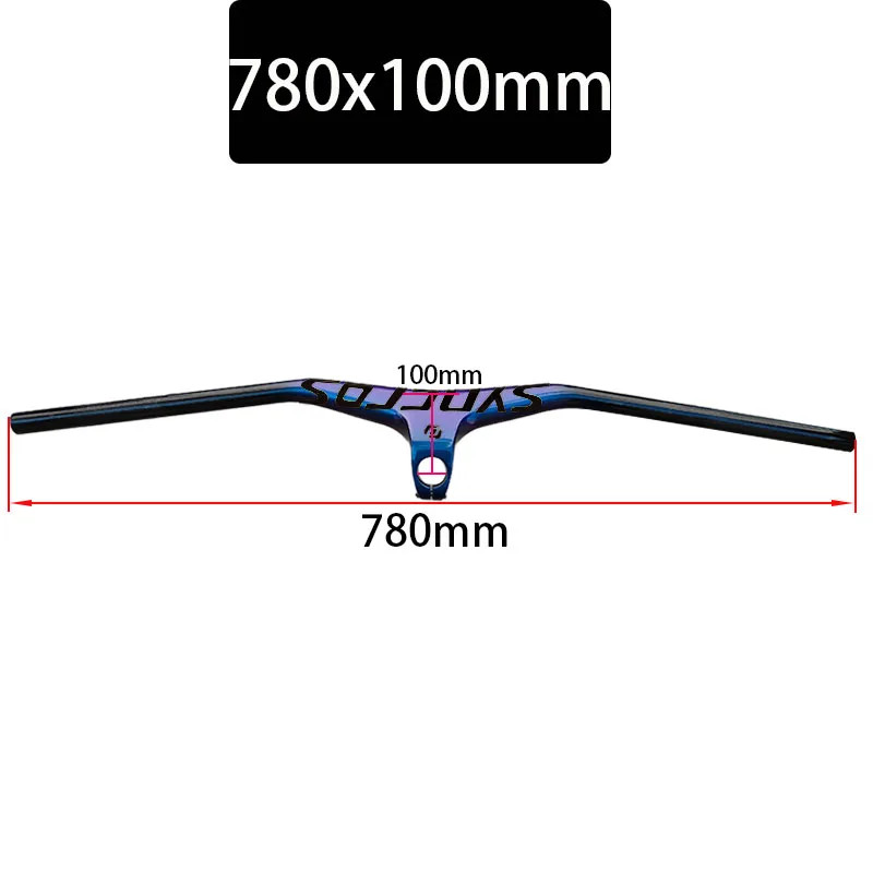 Carbon Integrated Cockpit Handlebar for Mountain Bike 28.6mm Diameter 680-800mm