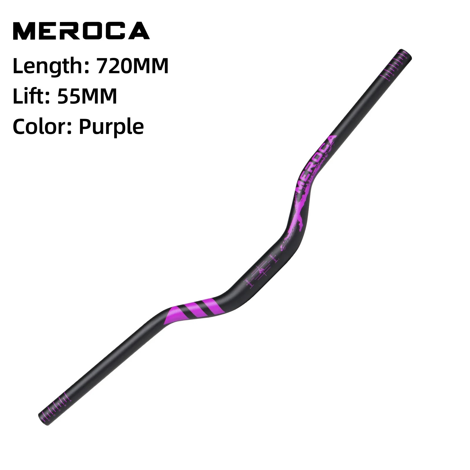 KORE MTB Bike Handlebar 720/780mm Aluminum Swallow Shape Rise 30/55mm 31.8mm