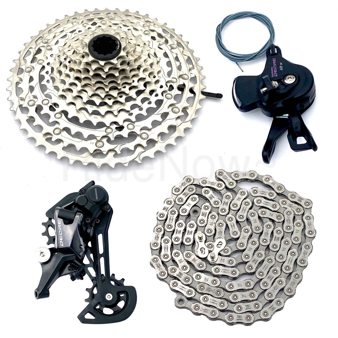 4pcs Shimano Deore M6100 12S Build Kits Shifter I-Spec,Derailleur,Cassette 51T