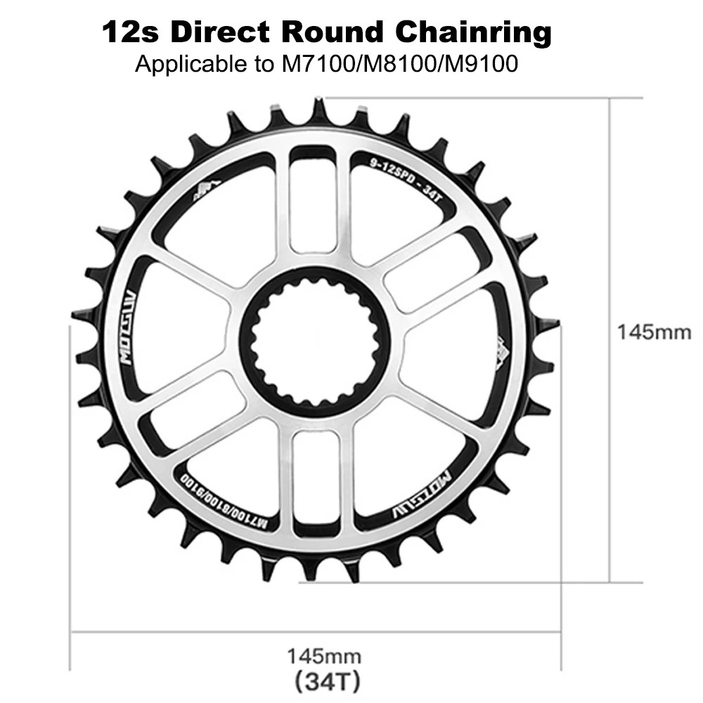 12 Speed Direct Mount Chainring 30T-40T for Shimano M9100 M8100 M7100