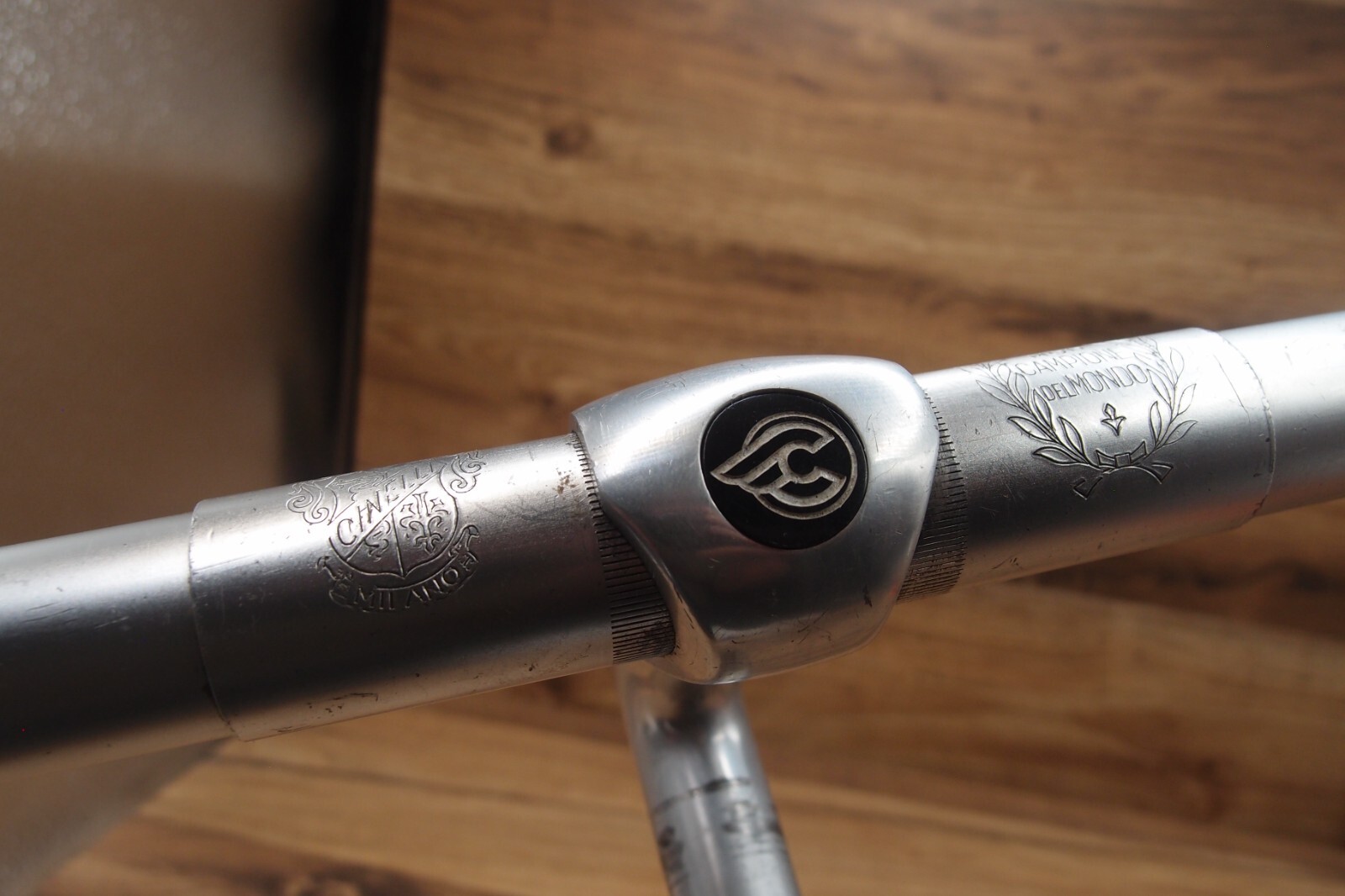 drop bar Cinelli Campione del Mondo Old Logo Milano 1995 + Cinelli quill stem