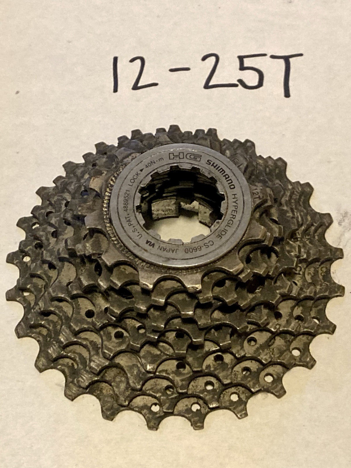 Lot of 4 Shimano 10-Speed Road Cassettes, CS-6600/CS-5700, 12-23, 12-25 & 12-27!