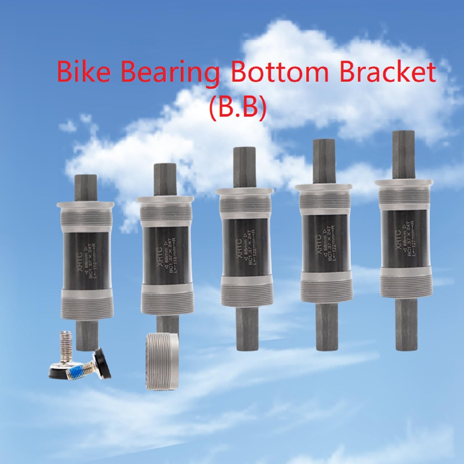 Bike Bearing Bottom Bracket,Square-Taper Bottom Bracket 68mm,Bicycle BB. (68 …