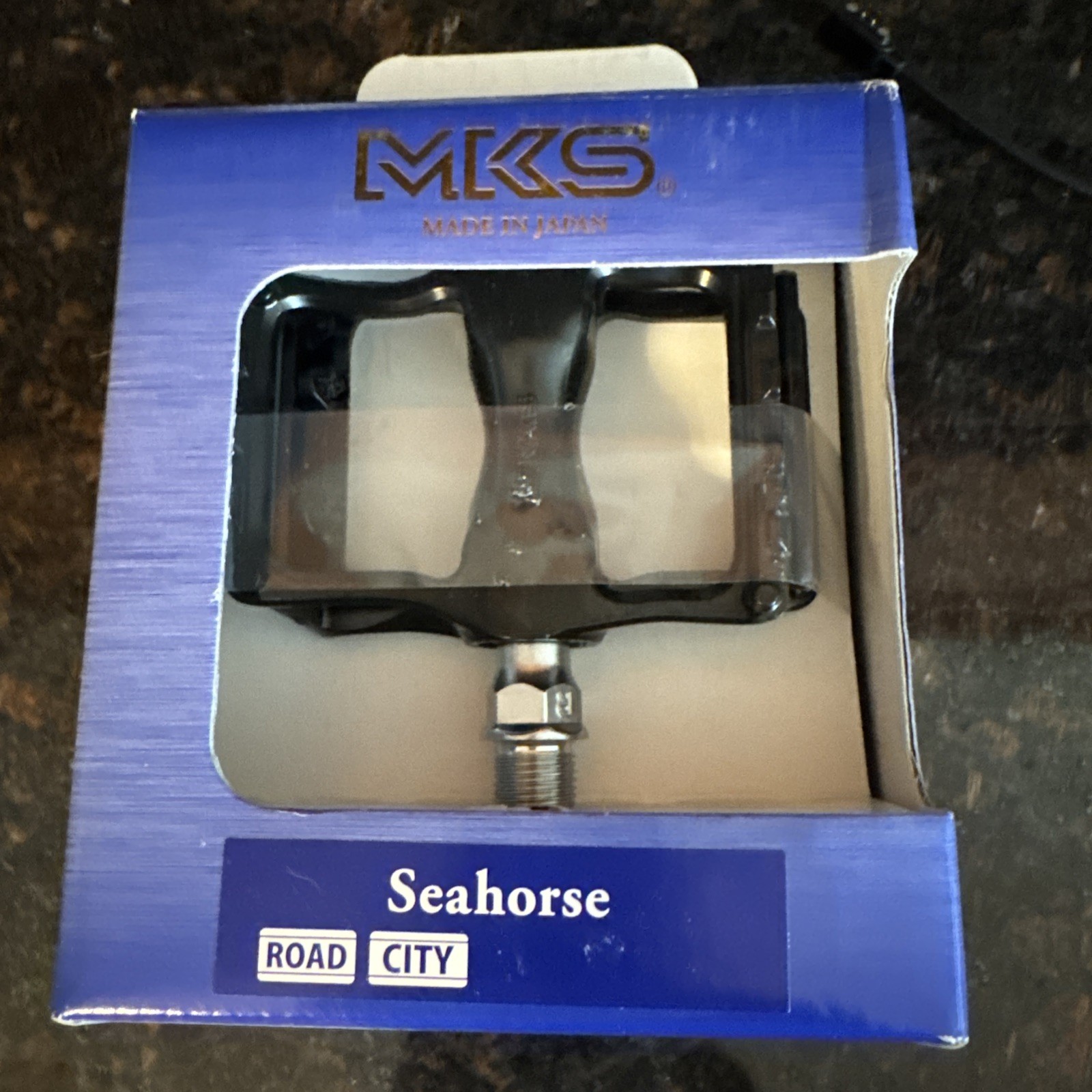 MKS Seahorse 9/16 Black Pedals NIB