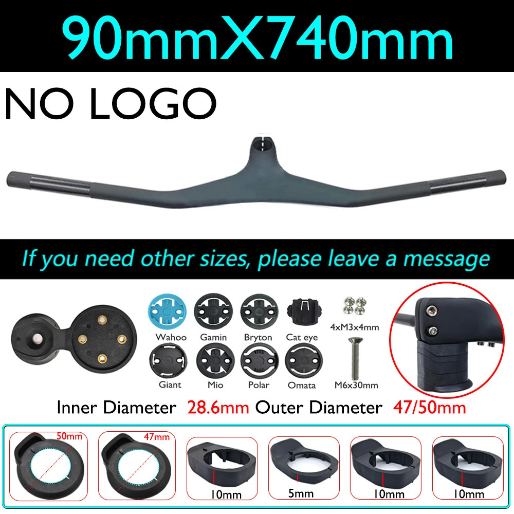 Carbon XC Mountain Bike Integrated Handlebars -17° 28.6mm Bicycle Accessories