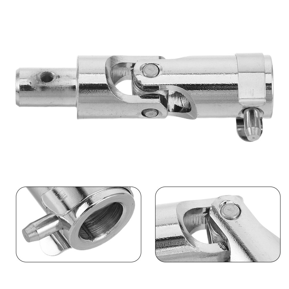 Metal Universal Joint Shaft Coupler, Replacement Steering Shaft Joint for Hand