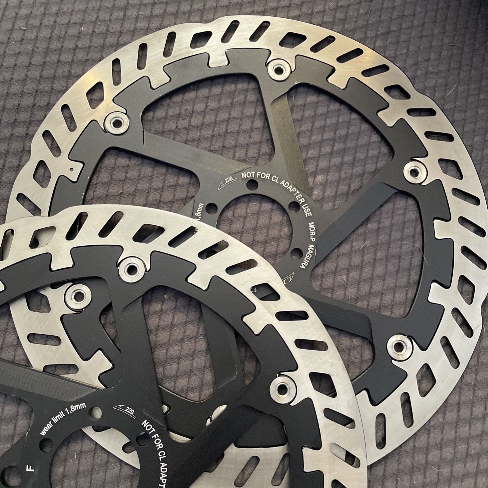 Pair Of magura mdr-p 220mm Brake Rotors