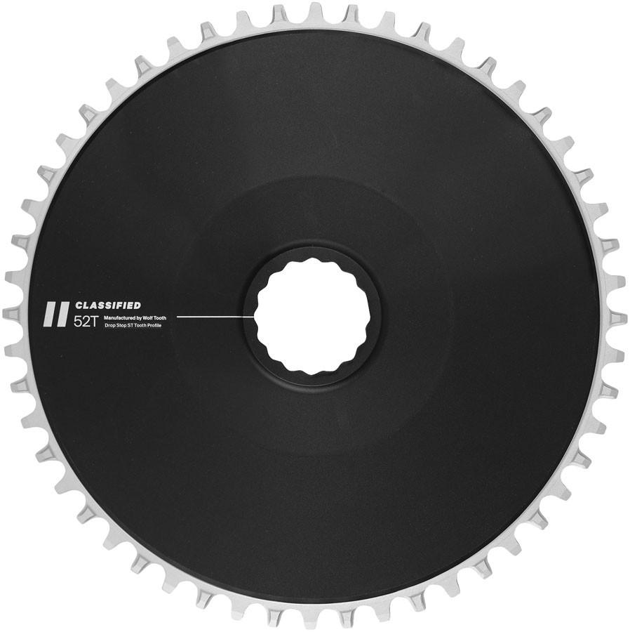 Classified Aero 52T DropStop ST Chainring for 12-Speed HG+ & KMC Chains, CNC