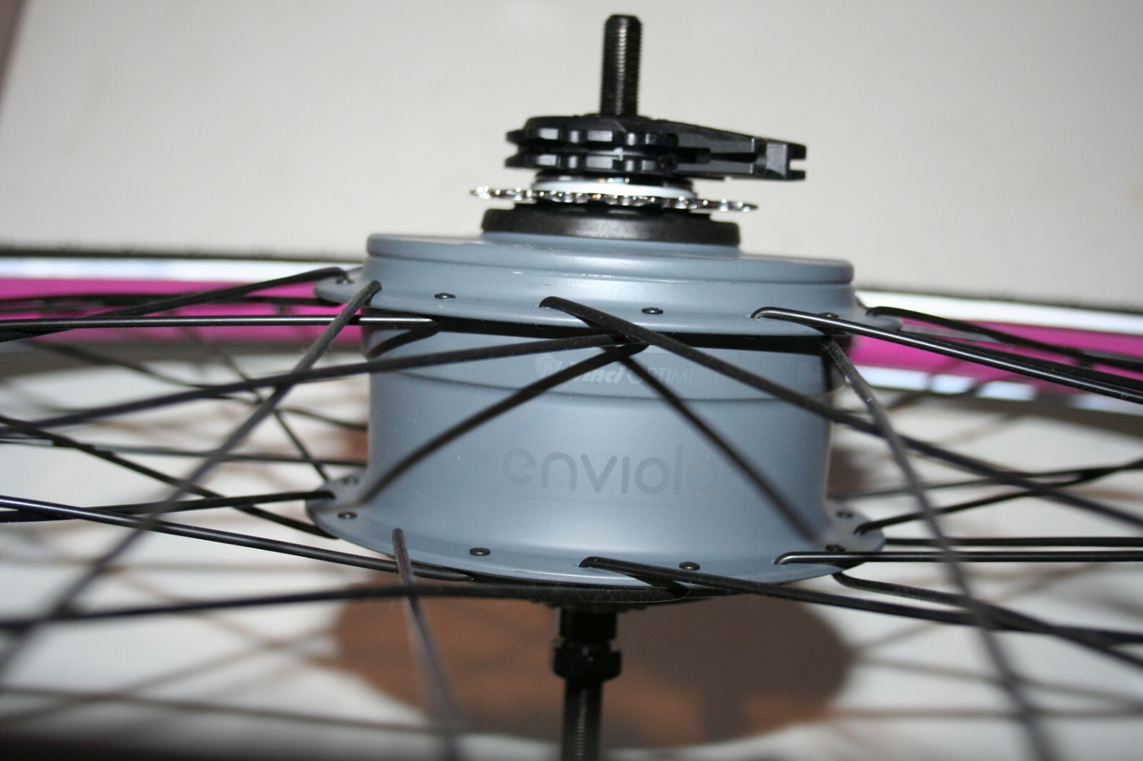 New Enviolo CVP Internally Geared Hub 36 Hole Solid Axle Wheel and Schwalbe Tire
