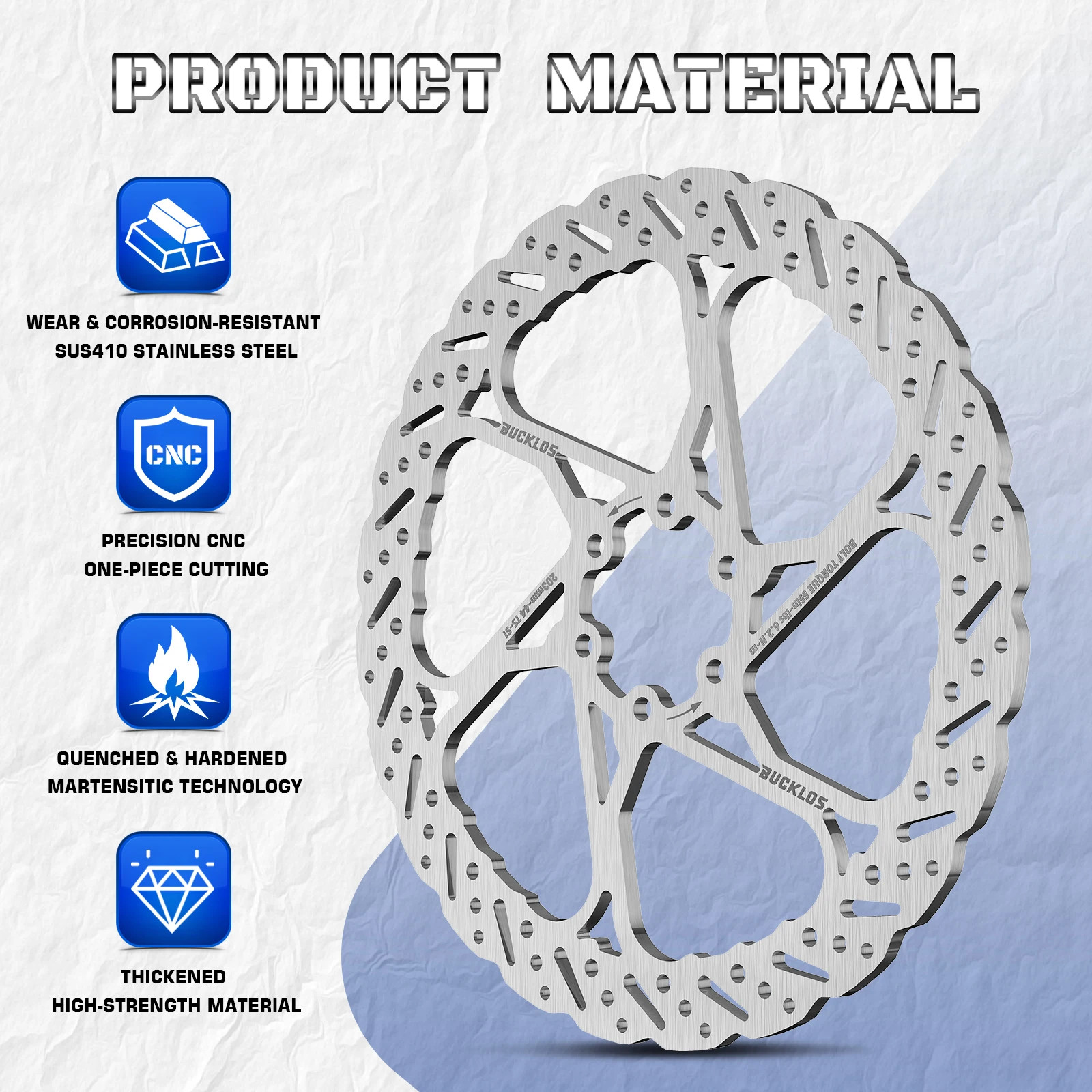 Bicycle Rotors 140Mm 160Mm 180Mm 203Mm Rotors Ultralight Stainless Steel Road Mo
