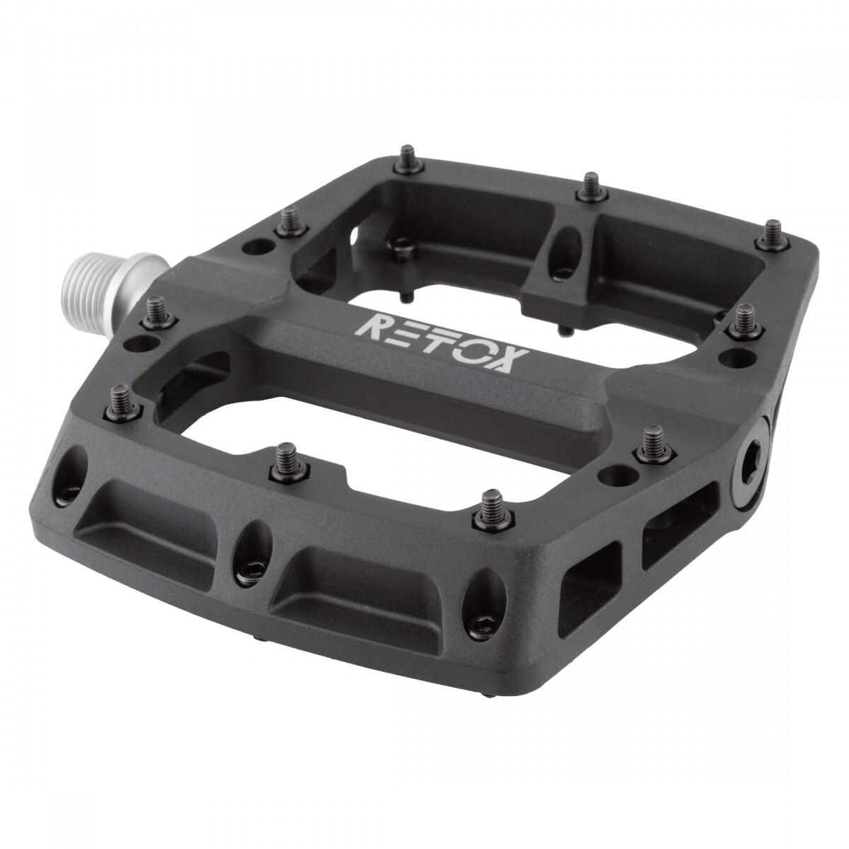 Origin8 Retox Platform Pedals 9/16″ Concave Composite Body Removable Pins Black