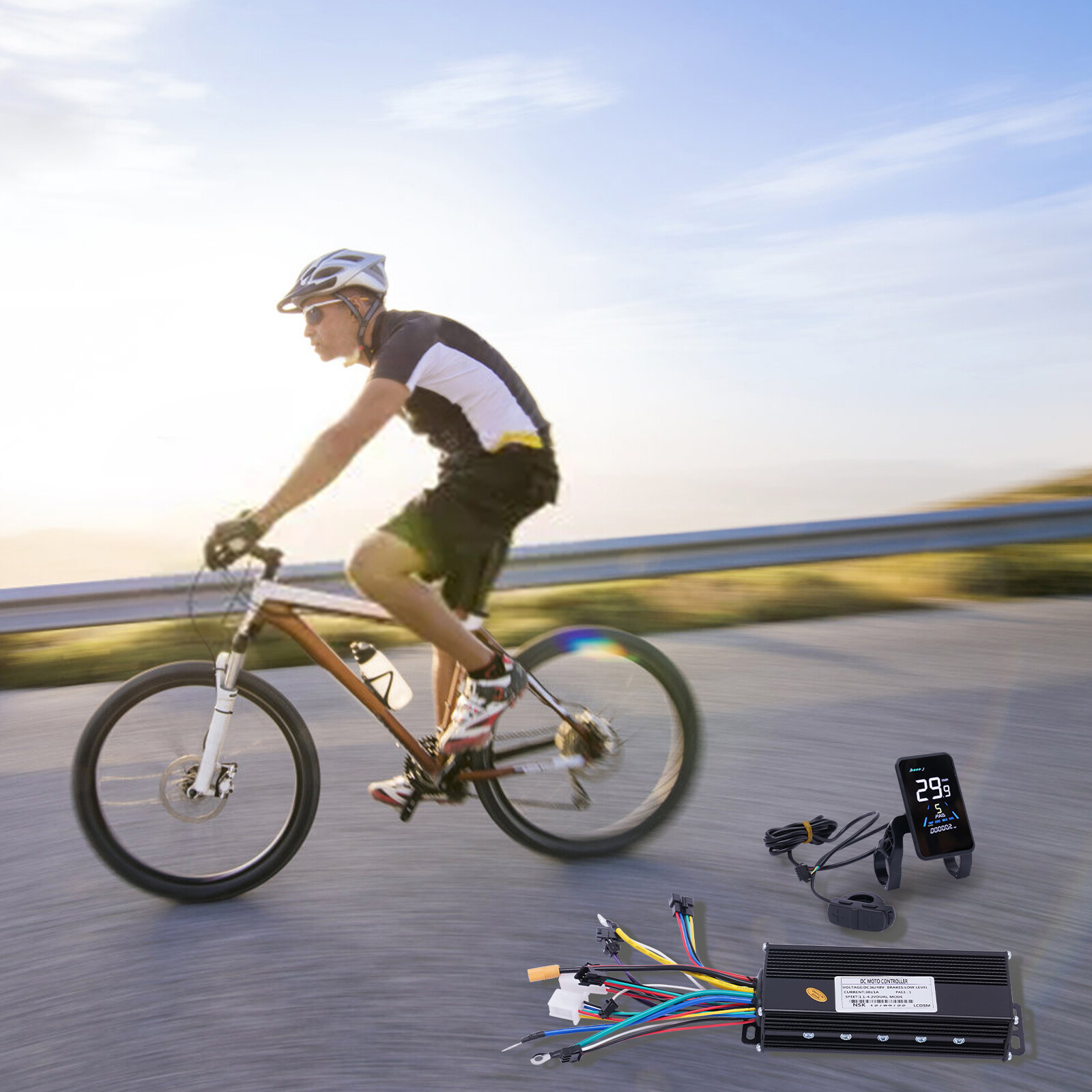 36V 1200W EBike Electric Bicycle Scooter Brushless Controller Kit LCD Display