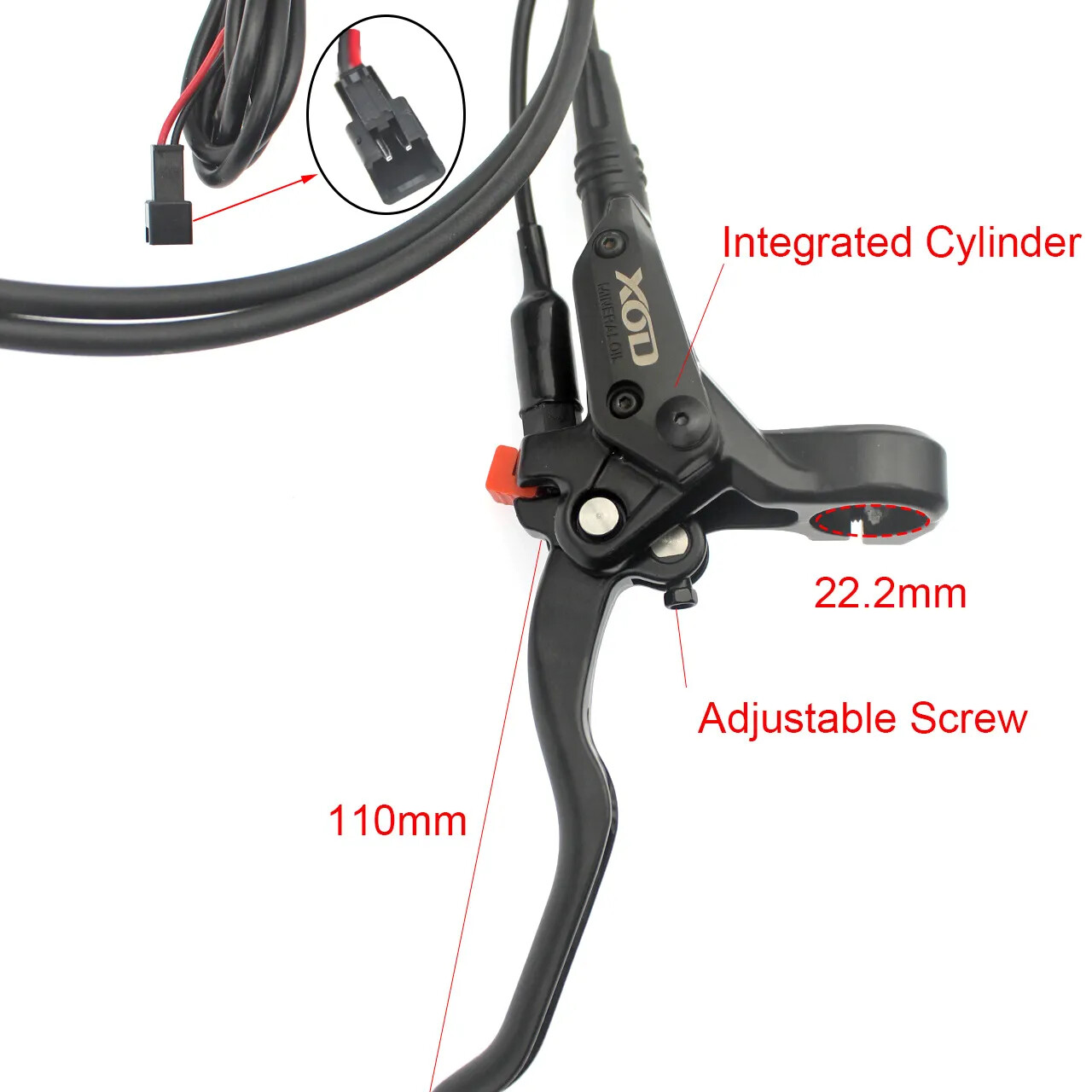 Electric Bicycle MTB Hydraulic Disc Brake Power Off For Driving Oil Disc Brake
