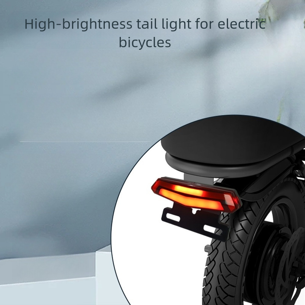 Electric Bike Tail Light 6 Pin with Brake Light and Turn Signal Waterproof