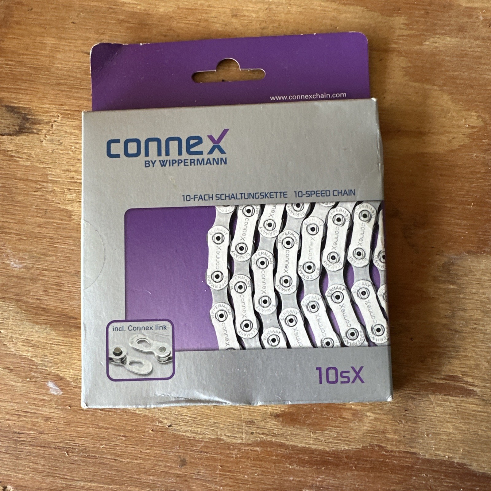 ConneX by Wippermann 10s1 10-Speed Stainless Steel Hollow Road/MTB Bike Chain