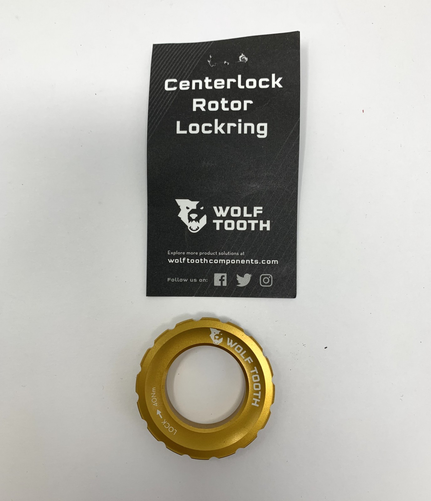 Wolf Tooth Centerlock Rotor Lockring – Gold
