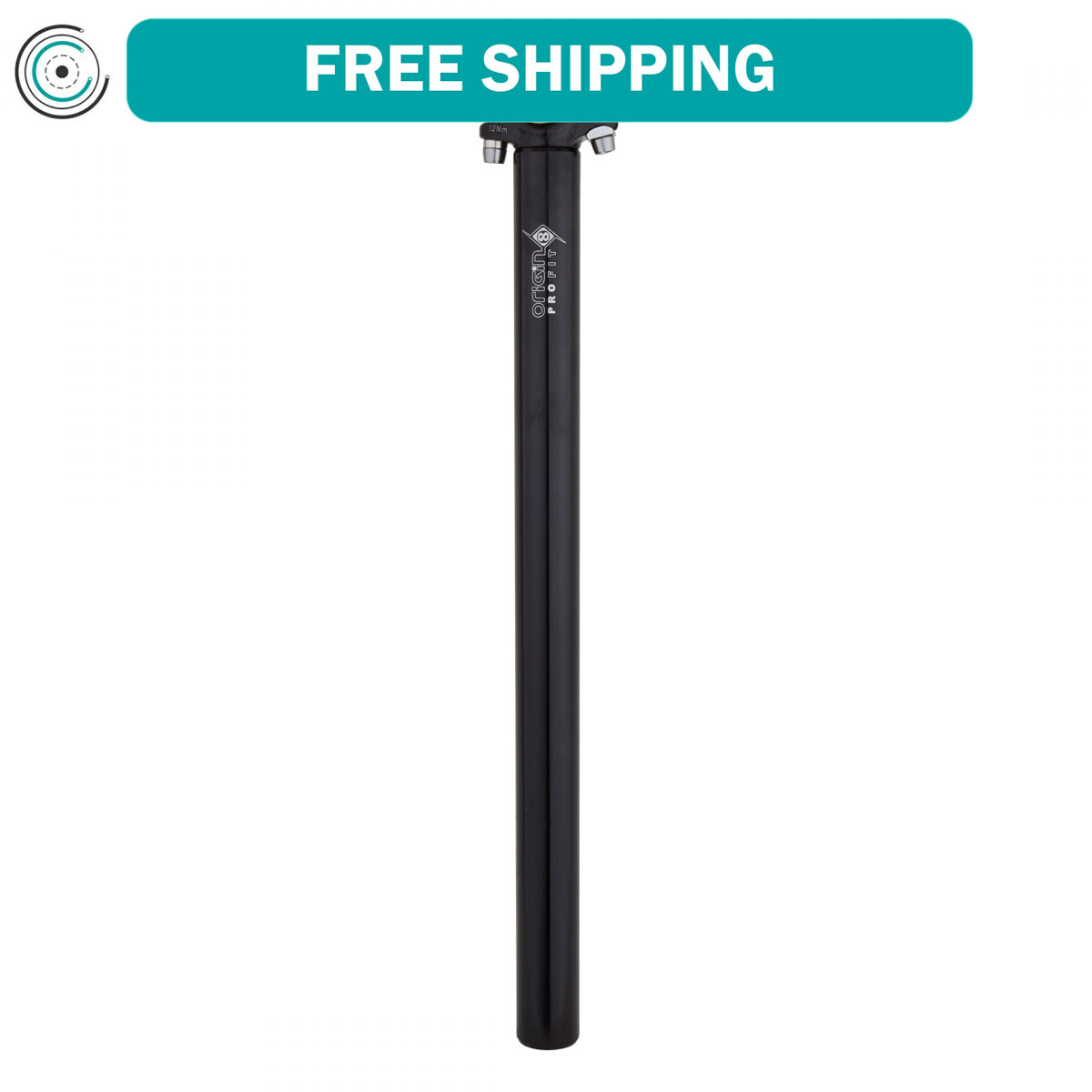 Origin8 Pro Fit Seatpost 27.2mm 400mm Blk Micro-Adjust 2 Bolt Clamp