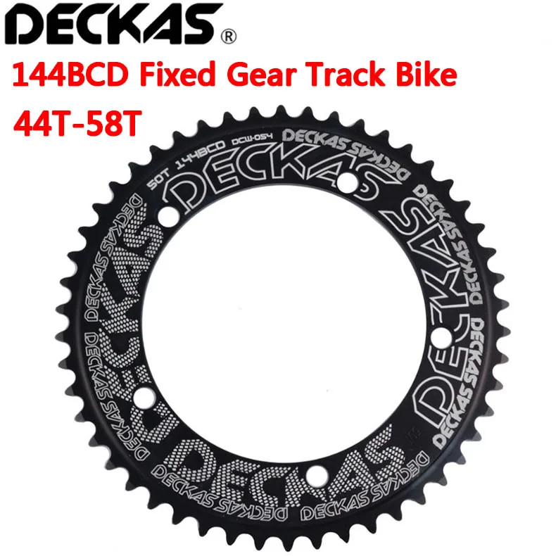 144BCD Fixed Gear Round Chainring Track Bike 44T-58T Single Speed Chainwheels