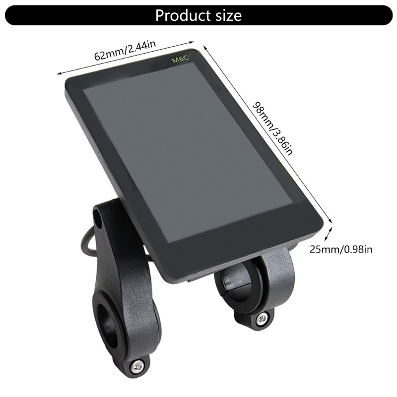 LCD Display Meter Control Panel 24V 36V 48V 52V 60V Electric Bike Accessory