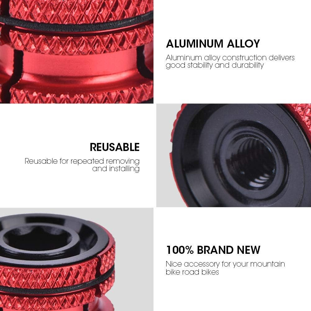 Headset Expander Plug, Headset Carbon Fork Compression Plug for 28.6mm(Red) Comp