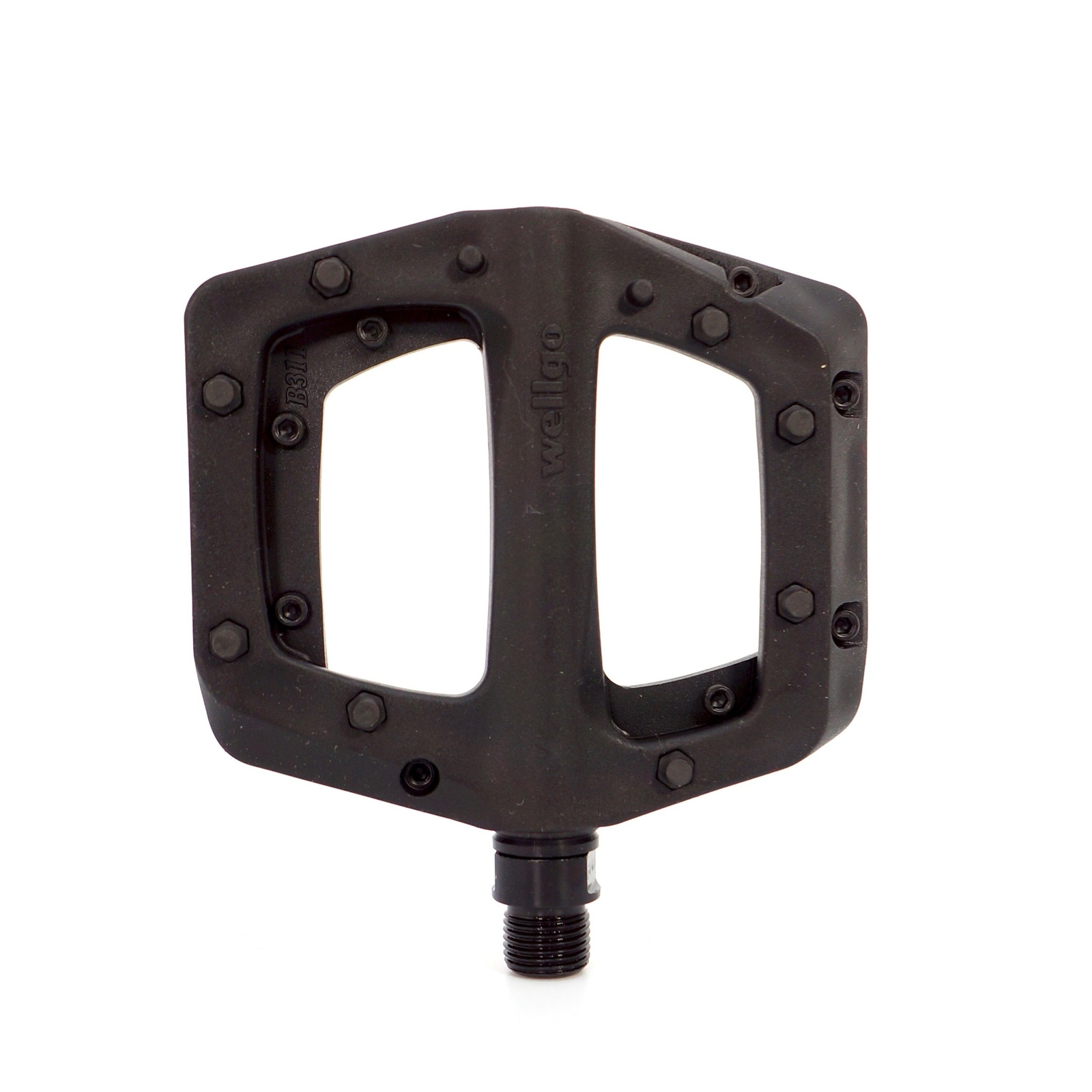 Wellgo Nylon Composite Flat Platform Pedals MTB BMX Bike 16-Pin Sealed 9/16″
