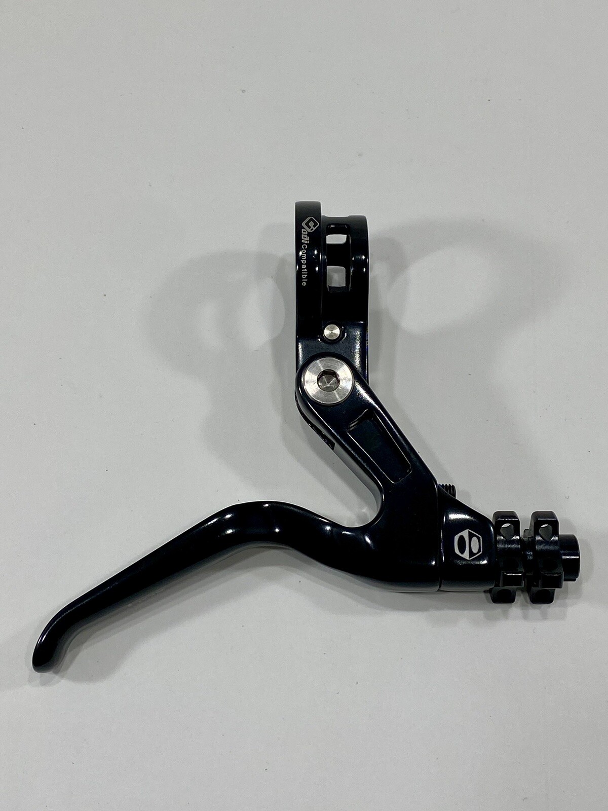 BOX ONE Genius 85mm BMX Racing V Brake Lever Black Ti Bolts ODI Clamp
