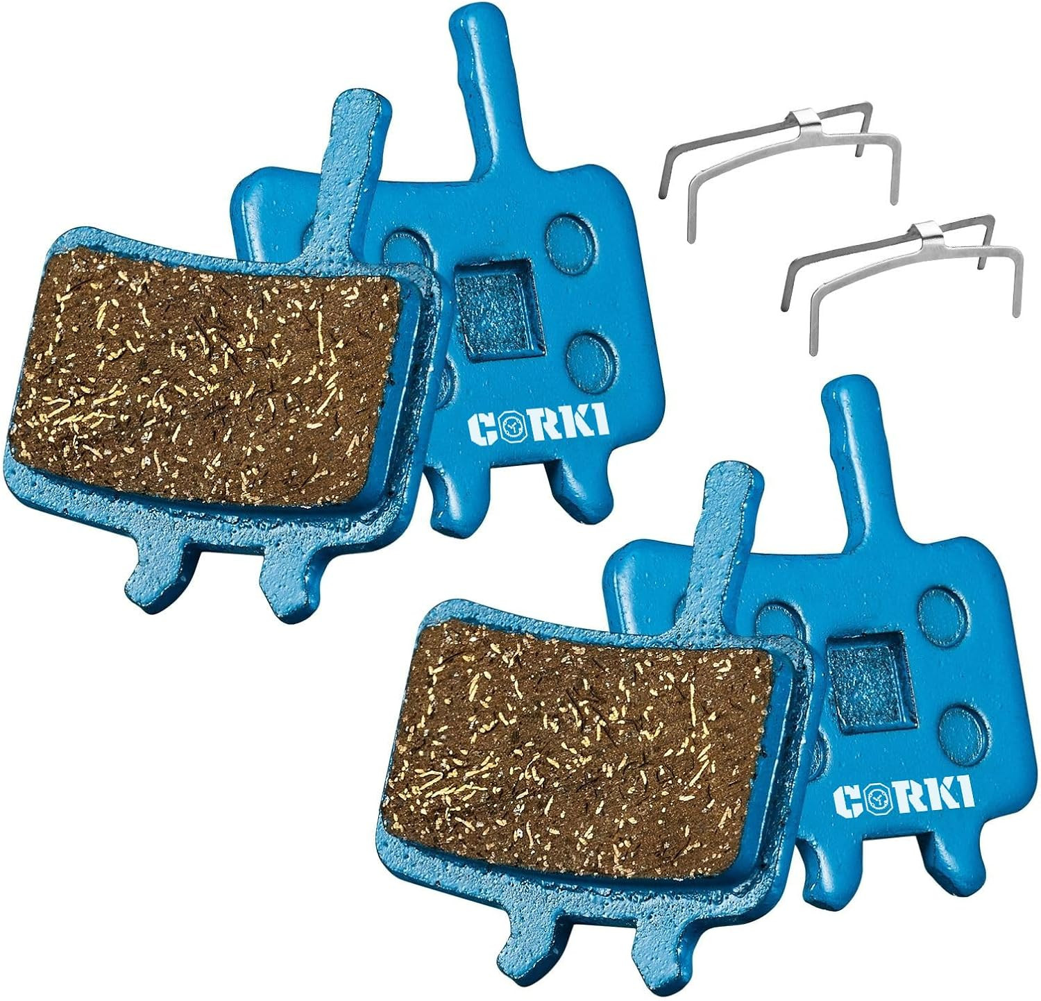 2 Pairs Bicycle Disc Brake Pads for Avid BB7 Juicy 3 5 7 (Resin,Semi-Metallic,Si