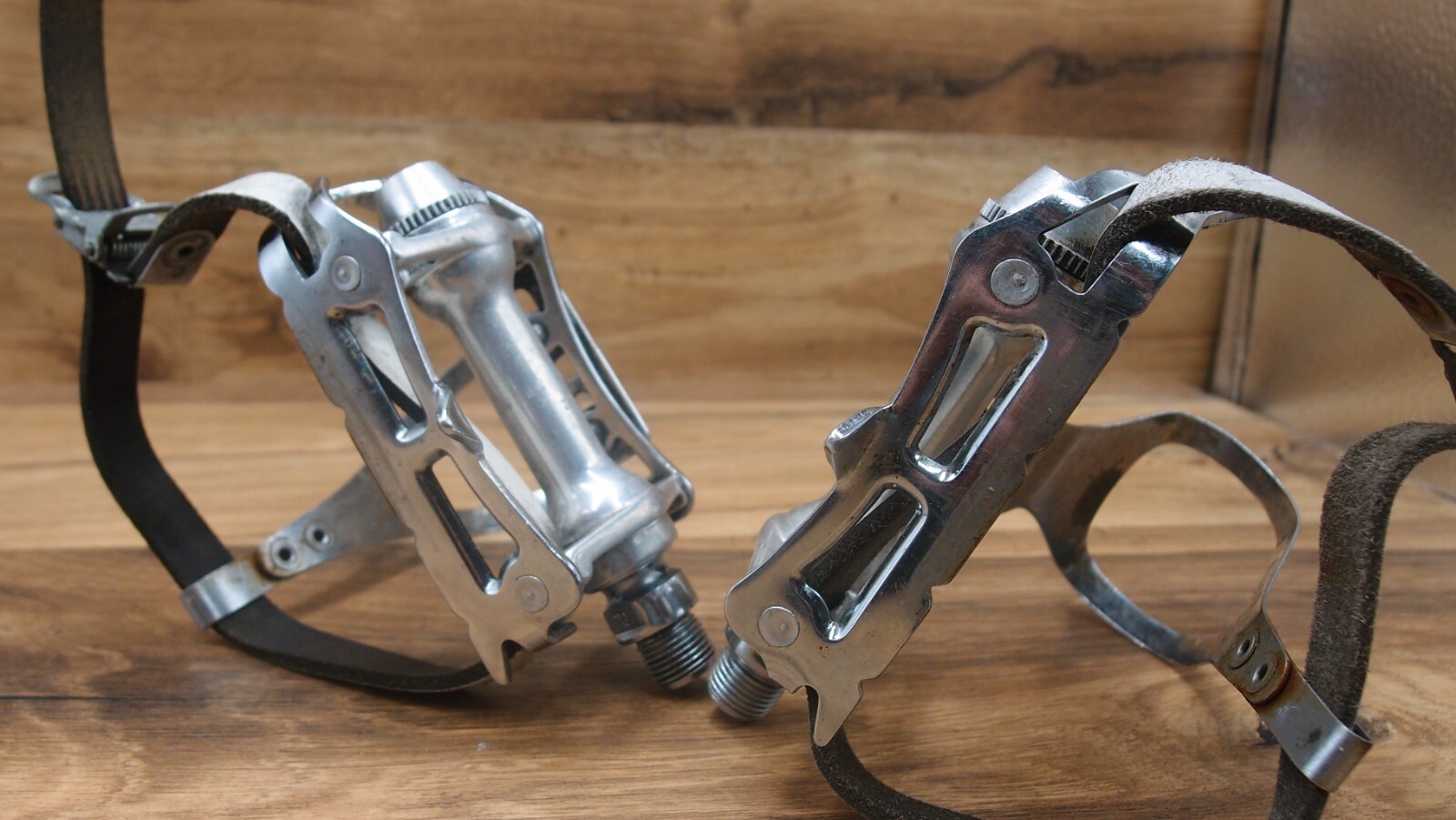 flat platform pedals Spidel Maillard made in France 1982 road bike 9/16 in