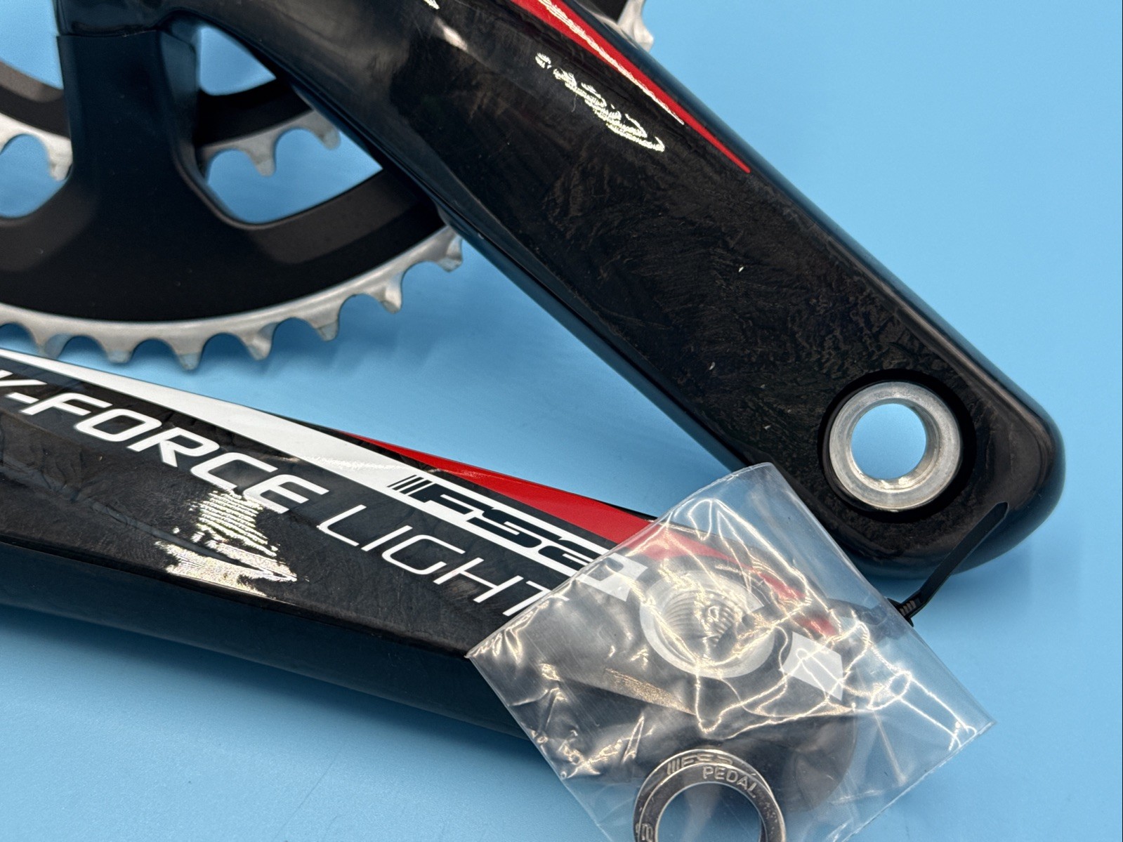 FSA K-Force Light 170mm Carbon Fiber 50/34 Compact Crank 386EVO PF30 BBright