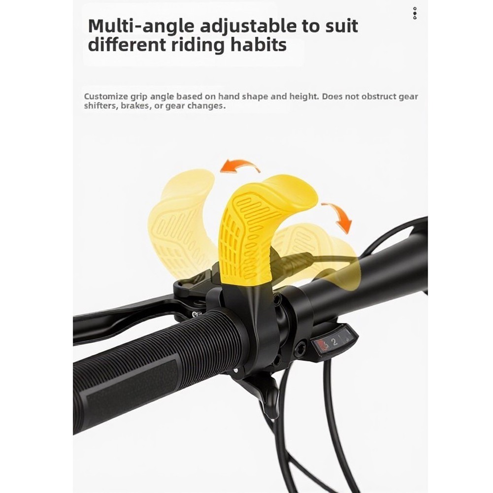 Aluminum Alloy Thumb Grips for Mountain Bike Handlebars 3.74×1.77×1.25inch