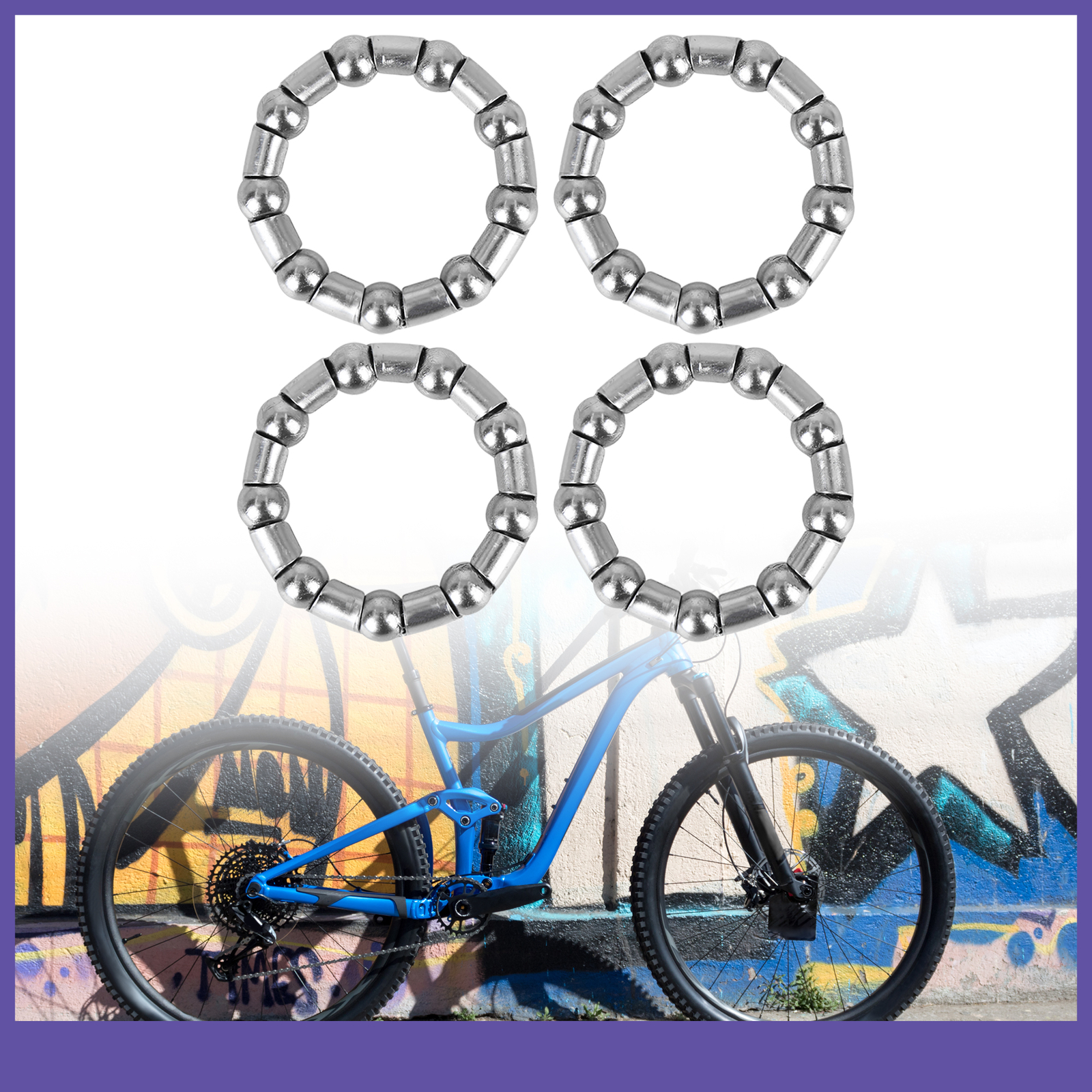 4pcs Ball Bearing Cages Crank Bearings Wheel Bearing Retainer Custom for Bicycle