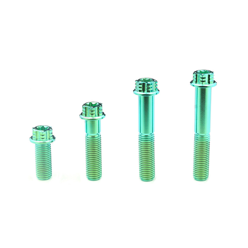 Titanium Alloy Screws M10x20/25/40/55/60mm Pitch 1.25mm Flange Scoket ti Bolts
