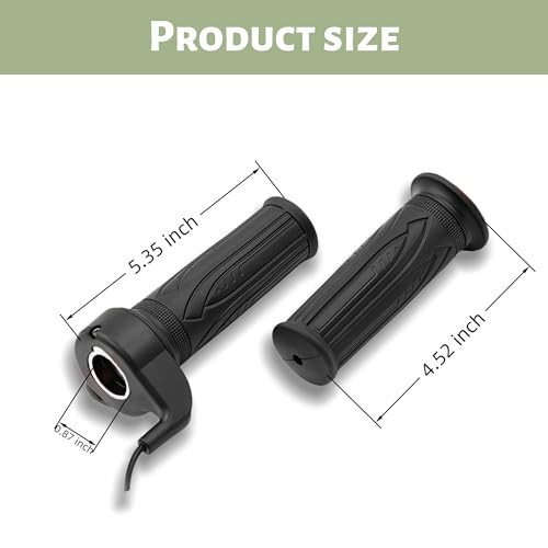 20X Full Twist Throttle Grip（SM Plug） for Ebike 12V-72V, Universal Electric