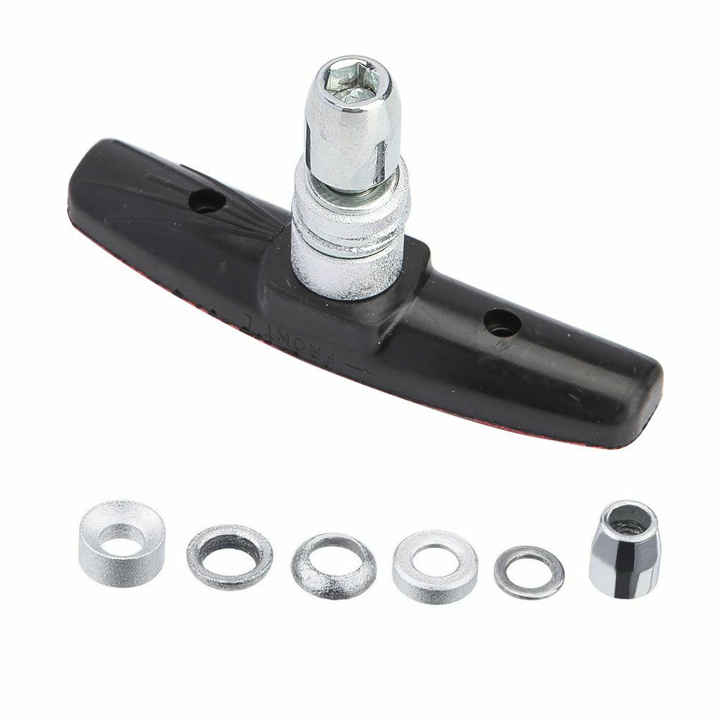 70mm V-Brake Pads Shoes 1/2 Pairs for Mountain Road Bicycle, 3 Colors