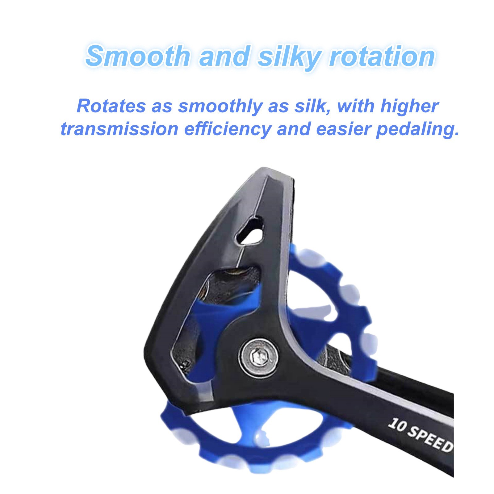 2Pcs Blue Rear Derailleur Pulley Wheel Set 11T Ceramic Bearing Bicycle Parts