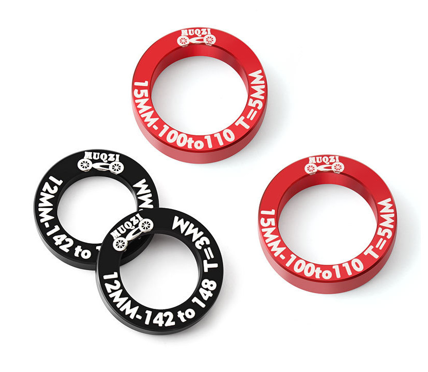 Precision machined bicycle hub conversion spacer kit