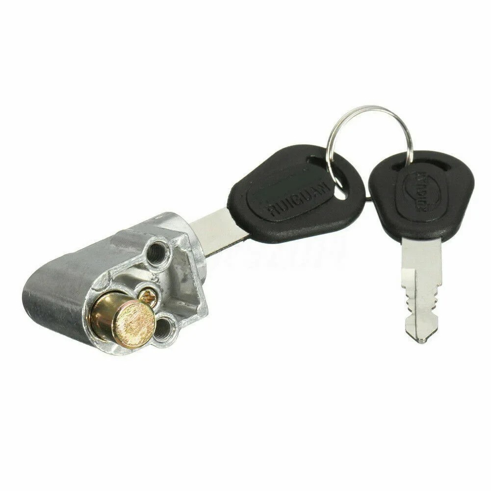 Universal Safety Lock for E-Bike Battery with Two Keys – Compact and Efficient