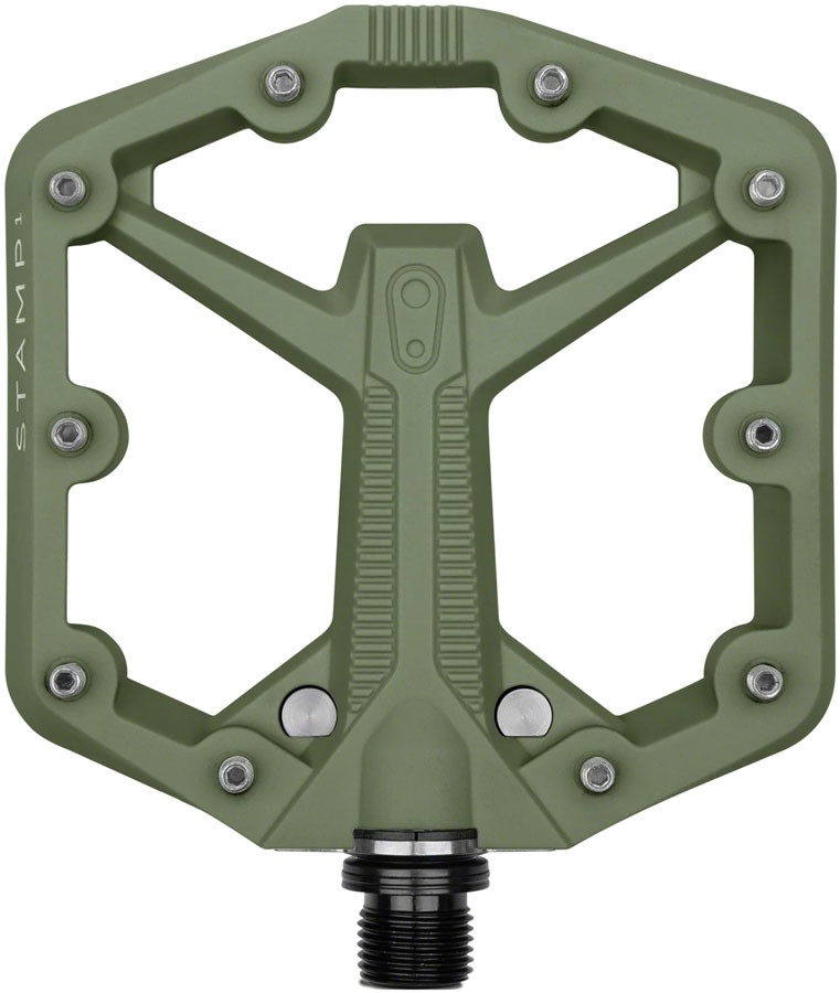 Crankbrothers Stamp 1 Gen 2 Pedals – Platform, Composite, 9/16″, Green, Small