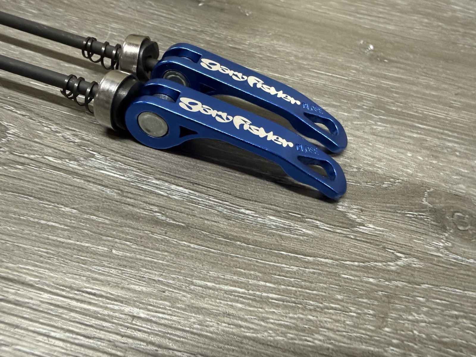 Gary Fisher Repop Ano Blue Bicycle Quick Release Skewer Set 100 130 / 135