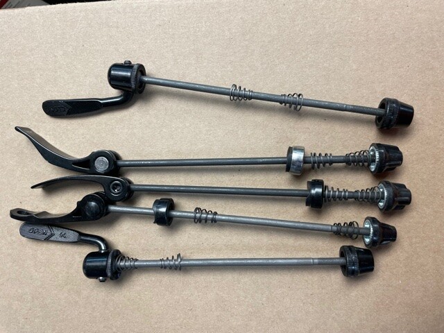 Lot of 5 Misc Skewers Rear Quick Release 130/135 mm Oval Concepts