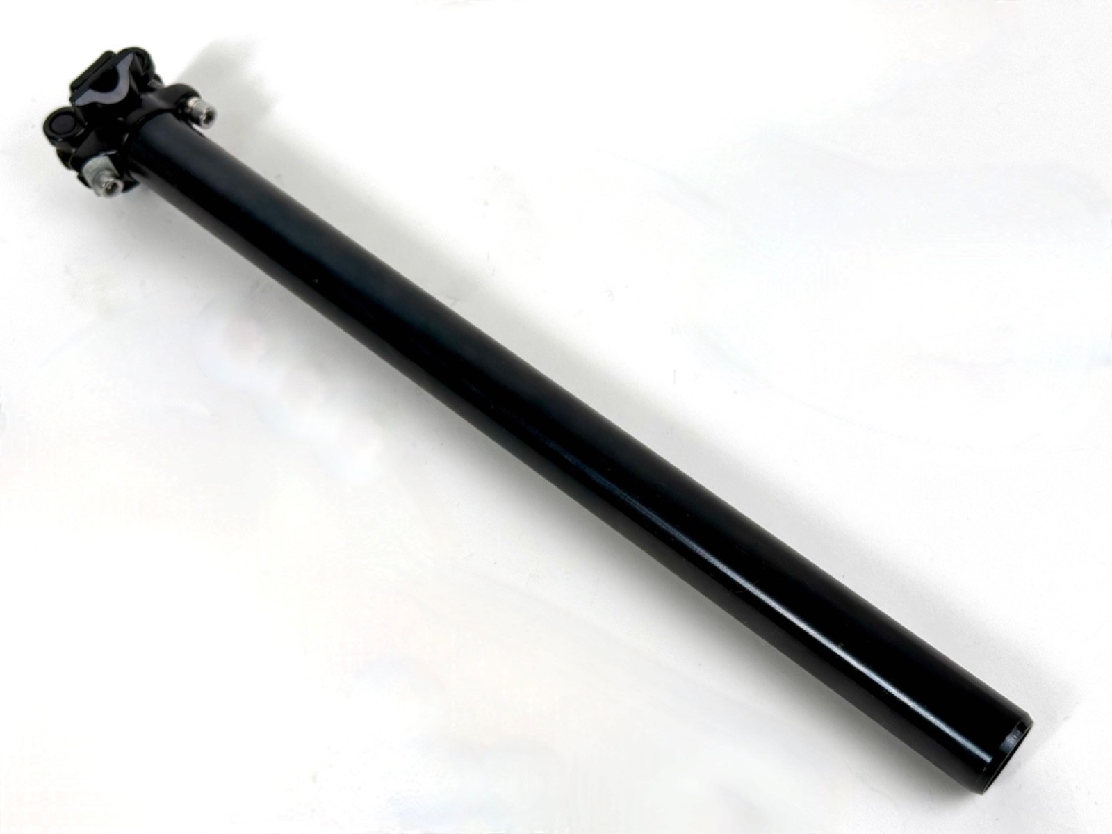 Kalloy Seatpost 28.6mm 400mm Zero Setback Black 2-Bolt Mountain Bike MTB Bicycle