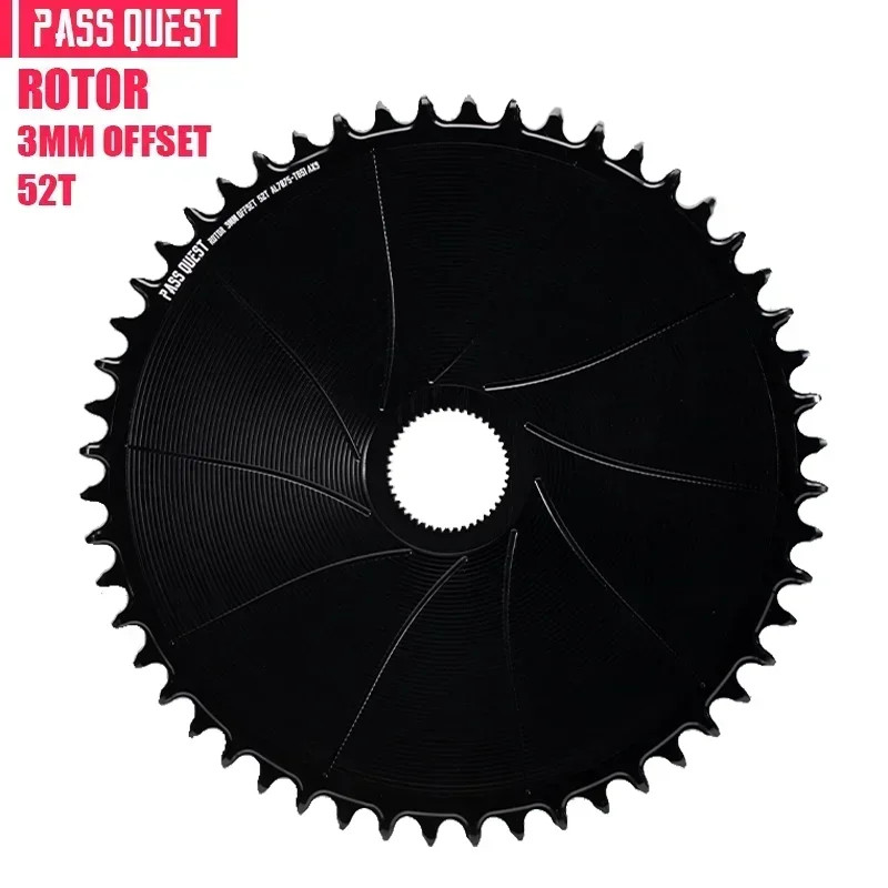 3mm Offset Round Narrow Wide Chainring 42-54T for Gravel Bike Crank 12 Speed