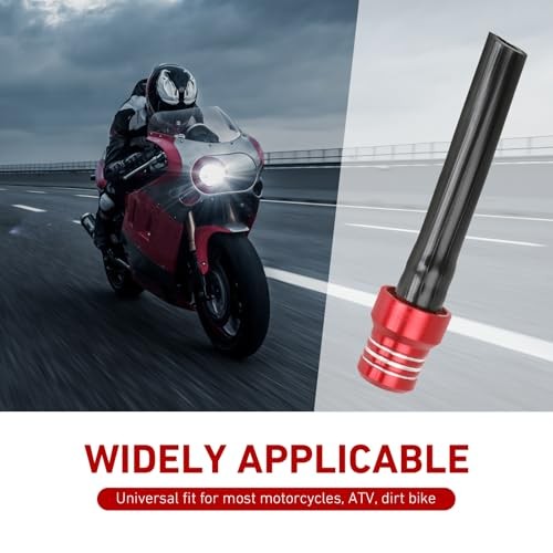 Gas Fuel Tank Cap Breather Tube, CNC Aluminum Alloy Air Vent Hose 1 PCS Red