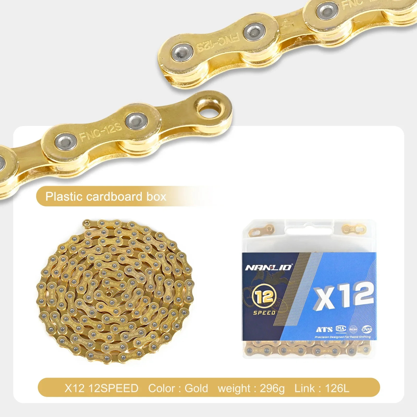 X8-X12 Bike Chain MTB Road Bicycle 116/126L Variable Speed Cycling Chain