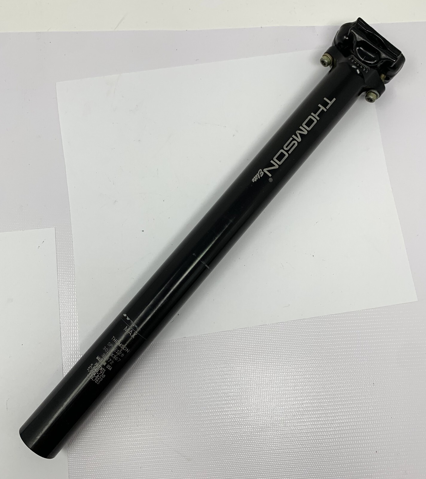 Thomson Elite 30.9 x 367 mm Black Seat Post