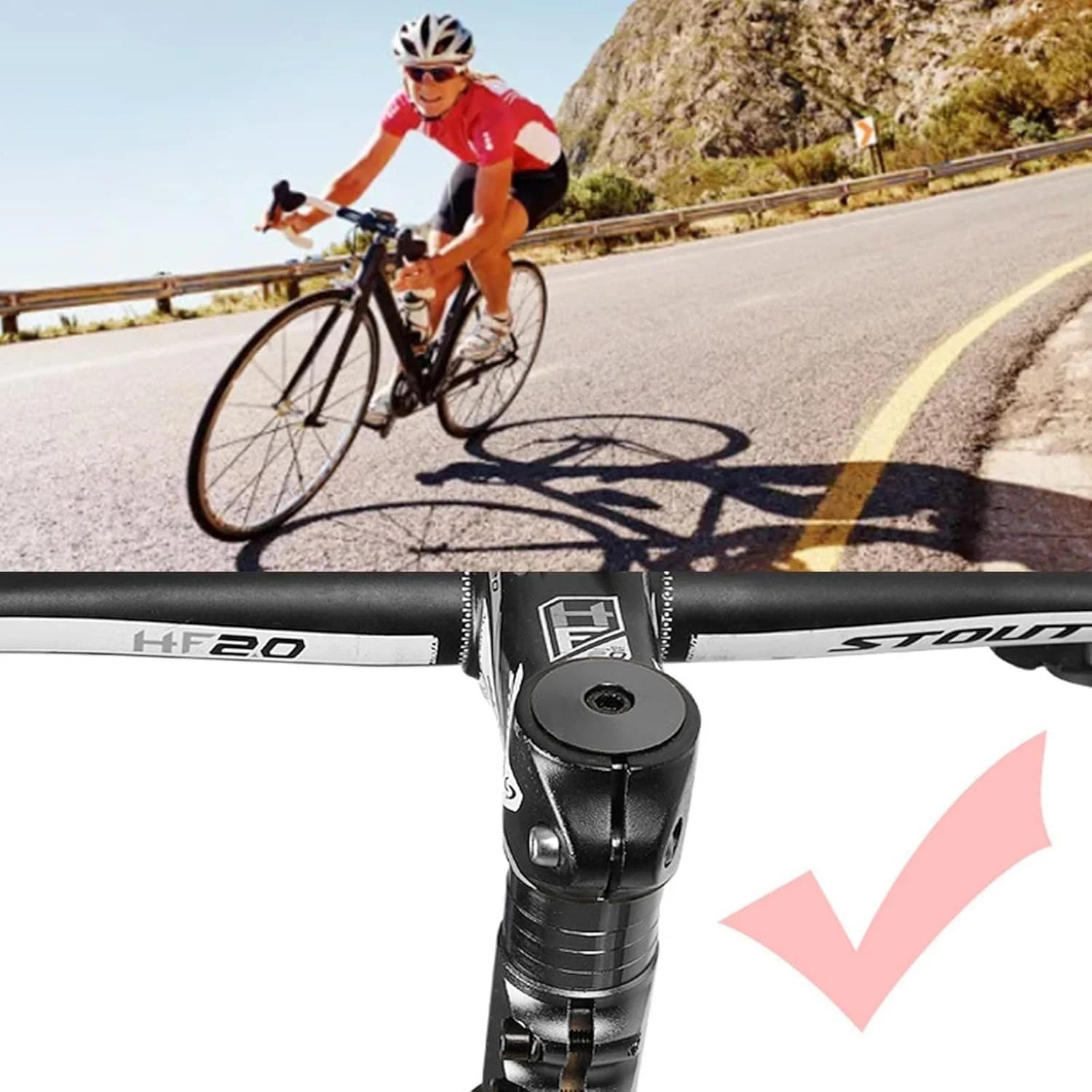 Mountain Bike Handlebar Front Fork Stem Riser Extender Extension Head Up Adaptor