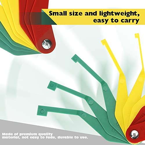 3 Pack 9-Piece Brake Pad Thickness Gauge Set, Measure Tool for Plastic 3PCS
